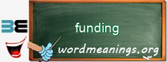 WordMeaning blackboard for funding